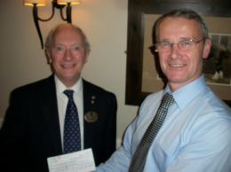 David (left) with Wreake Valley President 2011/2012 Richard Bowler.