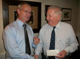 John (right) with Wreake Valley President 2011/2012, Richard Bowler.